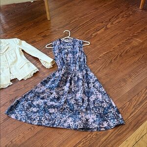 Rebecca Taylor Kids Dress - Navy and Lavender Floral.